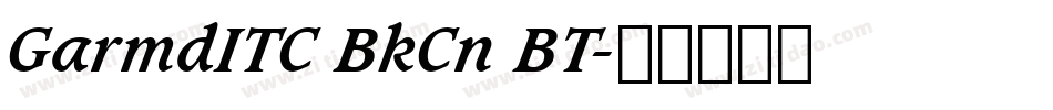 GarmdITC BkCn BT字体转换